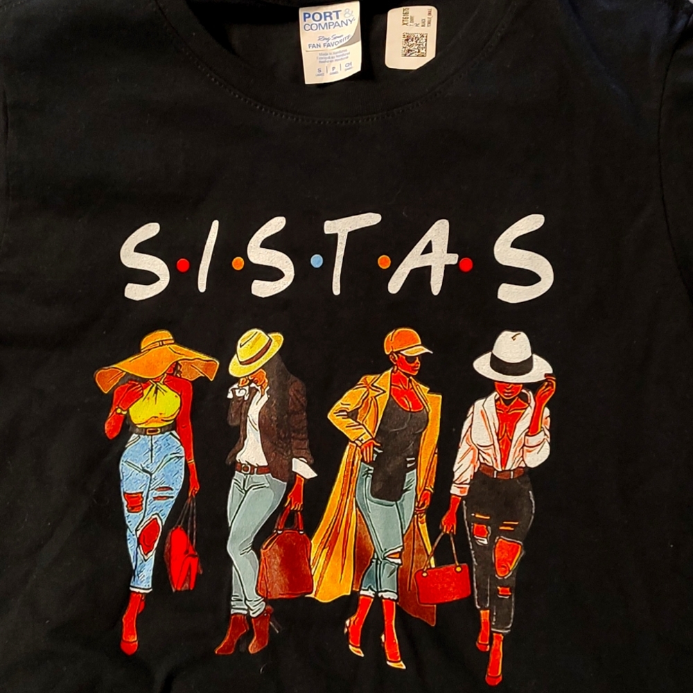 sistas sisters women t-shirt soft fabric
